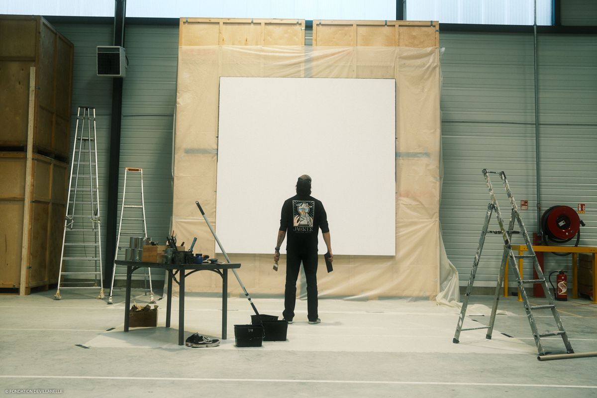 L'artiste dans son atelier